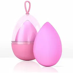 FEELHIGH Makeup Sponge Holder Set Beauty Blender Sponge & Organizer Kit For Women,Girls Protective Carrying Case Travel Sponge Blender Container Stand with Dustproof, Washable, Reusable (01 Pack)-image-13