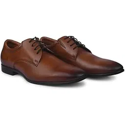 feet first Mens Formal Leather Shoes Derby (with Heel & Arch Support for Comfort)-picture-30