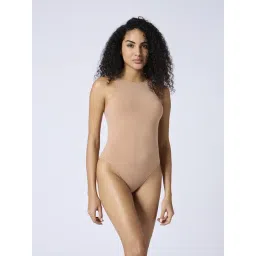 Feier Beige Nylon Bodysuit-picture-32