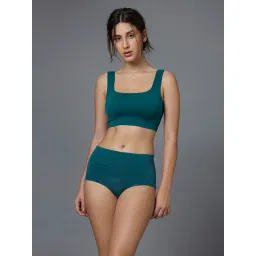 Feier Dark Turquoise Logo Print Boy Short Panty-picture-19