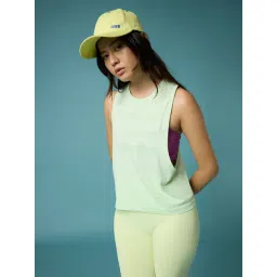 Feier Lime Green Printed Tank Top-picture-12