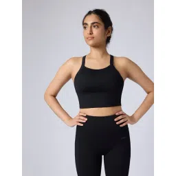 Feier Onyx Black Solid Flexrib Bold Bra-picture-14