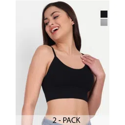 FEISEDY Pack Of 2 Full Coverage Lightly Padded Bras-picture-36