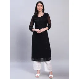 Felopie Women Floral Printed Festive Straight Kurta-picture-15