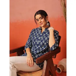 FEMBLISS Floral Printed Pure Cotton Kurti-picture-22