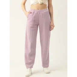 FEMEA Lavender Fleece Solid Trackpants-picture-19