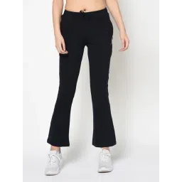 FEMEA Navy Elastane Solid Trackpants-picture-26