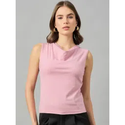 FEMEA Pink Cotton Slim Fit Top-picture-26