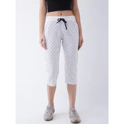 FEMEA White Cotton Print Capri-picture-14