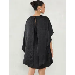 FEMMELLA Black Regular Fit Solid Dress image 2