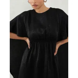 FEMMELLA Black Regular Fit Solid Dress image 5