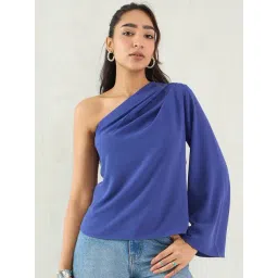 FEMMELLA Blue Regular Fit Solid Top-picture-17
