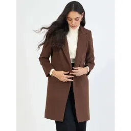 Femmella Brown Regular Fit Coat-picture-18