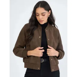 Femmella Brown Relaxed Fit Jacket-picture-20