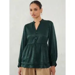 FEMMELLA Green Regular Fit Solid Top-picture-31