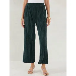 FEMMELLA Green Relaxed Fit Solid Trousers-picture-24
