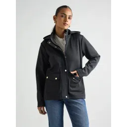 FEMMELLA Navy Polyester Solid Regular Fit Jacket-picture-34