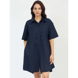 Femmella Navy Regular Fit Dress-picture-24