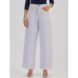 FEMMELLA White Relaxed Fit Solid Jeans-picture-39