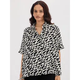 FEMMELLA Women Abstract Print Top-picture-22