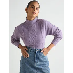 FEMMELLA Women Cable Knit Pullover-picture-32