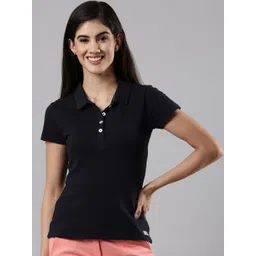 Femmora Women Polo Collar Nautical Pure Cotton T-shirt-picture-20