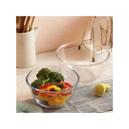 Femora Borosilicate Glass Microwave Safe All-Purpose Mixing Bowl,1650 ML, 2100 ML, Set of 2-picture-26