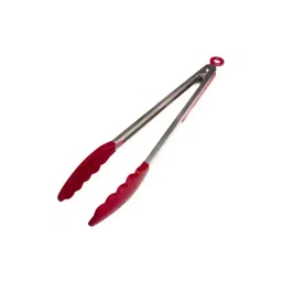 Femora Red & Silver Silicone Tong with Grip Handle - Set of 1-picture-32