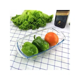 Femora Transparent Borosilicate Glass 210 mm Baking Loaf Pan (1800 ml) - Set of 1-picture-16