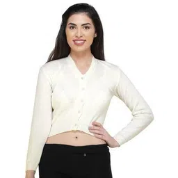 femula Women V-Neck Front-Open Blouse-picture-28