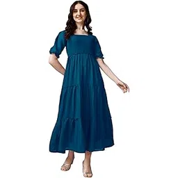 femvy Designer Georgette Solid Gown for Women 762-picture-49