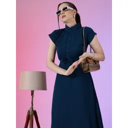 Femvy Georgette Fit & Flare Midi Dress-picture-28