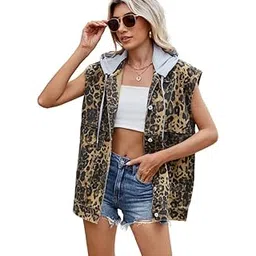 fensir Denim Women’s Summer Sleeveless Denim Vest | Casual Buttoned Waistcoat for Layering-picture-11