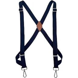Men and Womenv Adjustable Leather Suspenders with Buckle X Shaped Elastic Straps-image-29