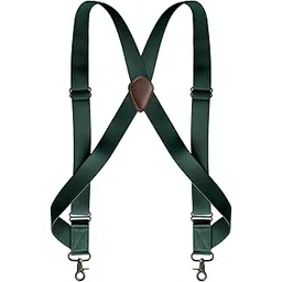 Men's 2 Clip Adjustable Elastic Suspenders with Buckle-image-31