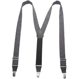Men's Adjustable Elastic Suspenders with 3 Clips Y Back-image-25
