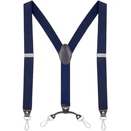 Men's Elastic Suspenders with 4 Metal Hooks Adjustable Trousers Braces for Adults-image-10