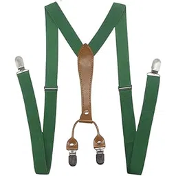 Men's Suspenders with 4 Clips Adjustable Y Shape Elastic Straps-image-12