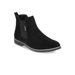 Fentacia Men Black Flat Boots-picture-34