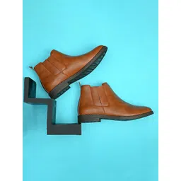 Fentacia Men Tan Flat Boots-picture-17
