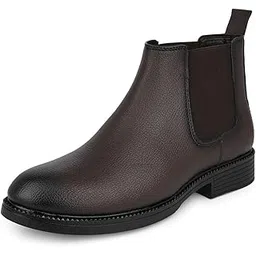 fentacia Mens Chelsea Boots | Handcrafted | High Ankle Boot| Comfortable Formal Office & Casual Wear Shoes-picture-12