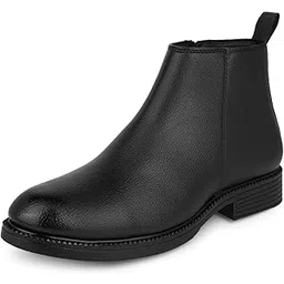 fentacia Mens Zipper Fashion Chelsea Boots | High Tops, Soft Padded Insole, Comfortable Fit, Trendy, Stylish Boots-picture-14