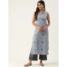 FERANOID Floral Printed Pure Cotton Kurta-picture-27