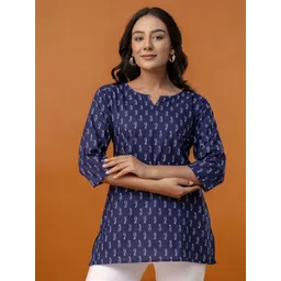 FERANOID Women Ethnic Motifs Printed Straight Kurti-picture-16