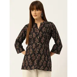 FERANOID Women Floral Printed Pure Cotton Kurti-picture-27