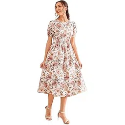 fery london Women's Georgette A-Line Knee-Length Dress-picture-30