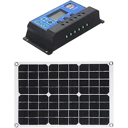 Festnight 50W DC 5V/18V Dual Output Solar Panel with 2 USB Ports & Car Charge IP65 Water Resistance 12V/24V Solar Charge Controller PWM Intelligent Regulator-picture-18