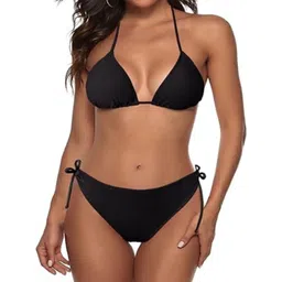 feuty Quick-Dry Halter Neck Swim Bikini Set-picture-19