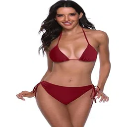 feuty Quick-Dry Halter Neck Swim Bikini Set-picture-15