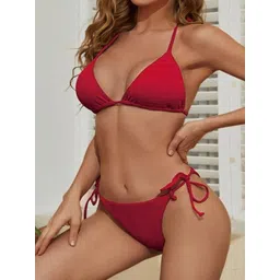 feuty Quick-Dry Halter Neck Swim Bikini Set-picture-28